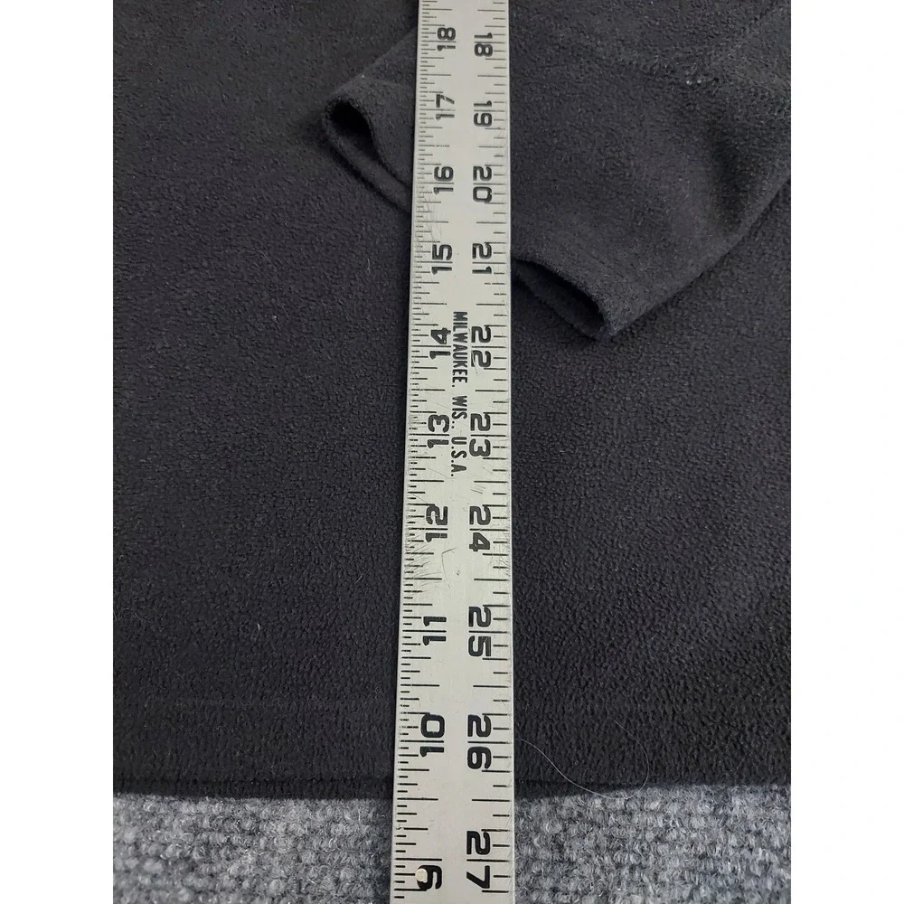 North Face Pullover Mens Large Black‎ Fleece Quarter Zip Outdoor Hiking Jacket